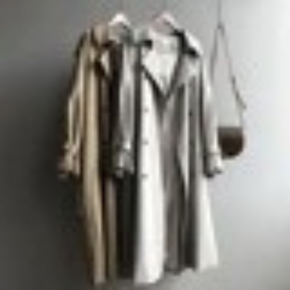 ISABELLA - Oversized trenchcoat met dubbele knoopsluiting en lange relaxte pasvorm voor dames