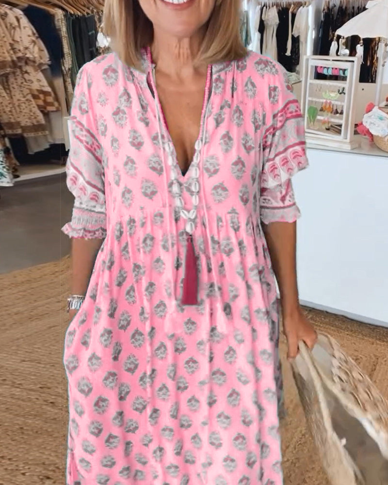 ZenyaFlair – Bohemian laagjesjurk met luchtige charme en vrije spirit