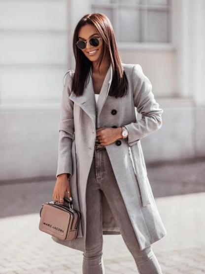 CELINE - Stijlvolle trenchcoat met dubbele knoopsluiting en slim fit voor dames