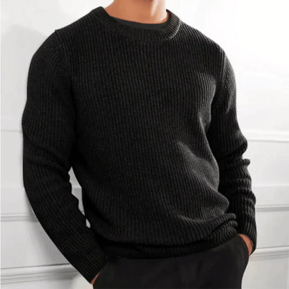 MAURICE - Klassieke gebreide crewneck sweater voor heren