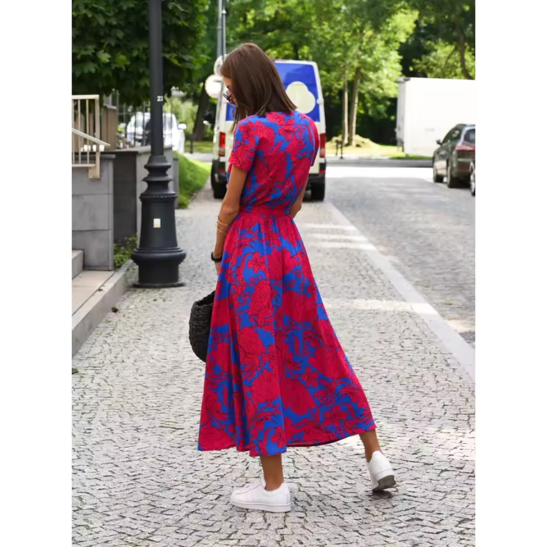 ELVINA – Elegante wikkeljurk met flatterende pasvorm en tijdloze charme