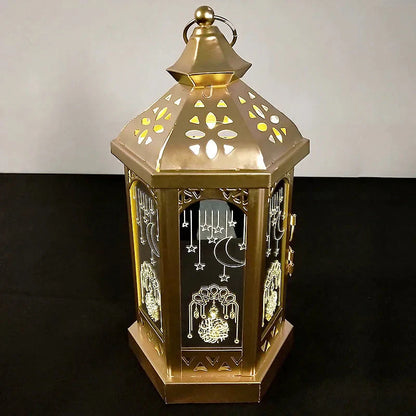 Glowara Noor – Warme feestlantaarn op zonne-nergie met retro design en LED-verlichting