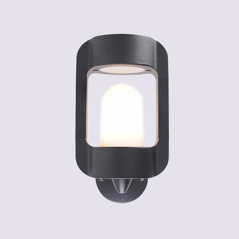 Buitenlamp met amberkleurig glas en weerbestendig design – AURELIA GLOW - Glamorix
