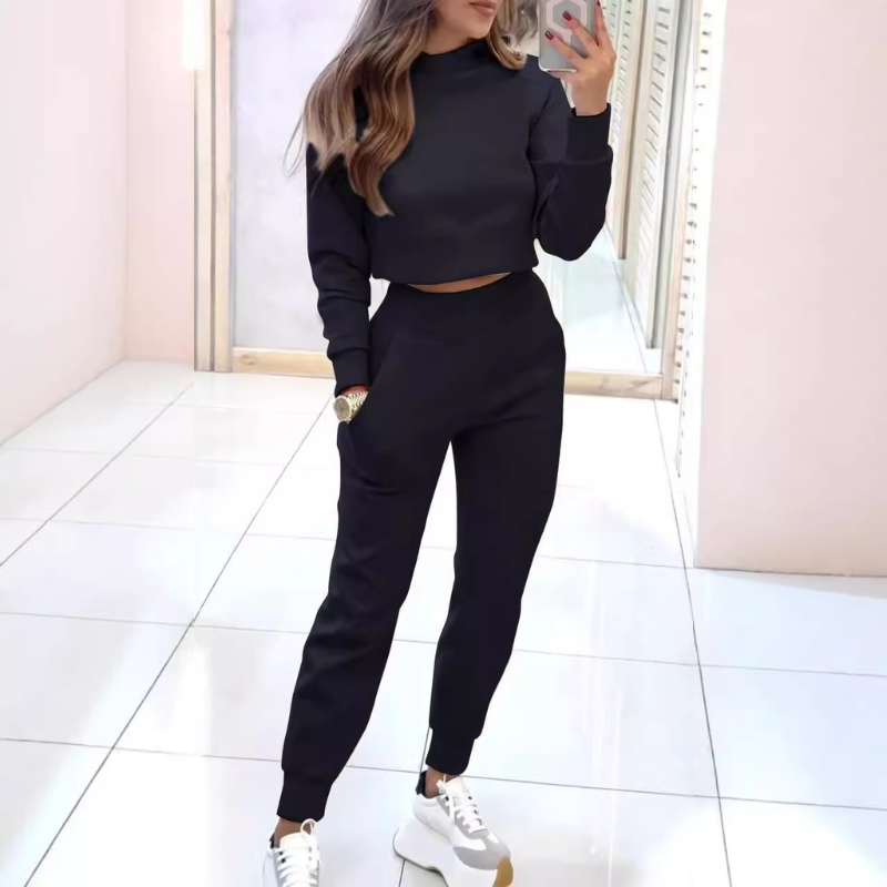 LENA - Tweedelige athleisure set met cropped top voor dames