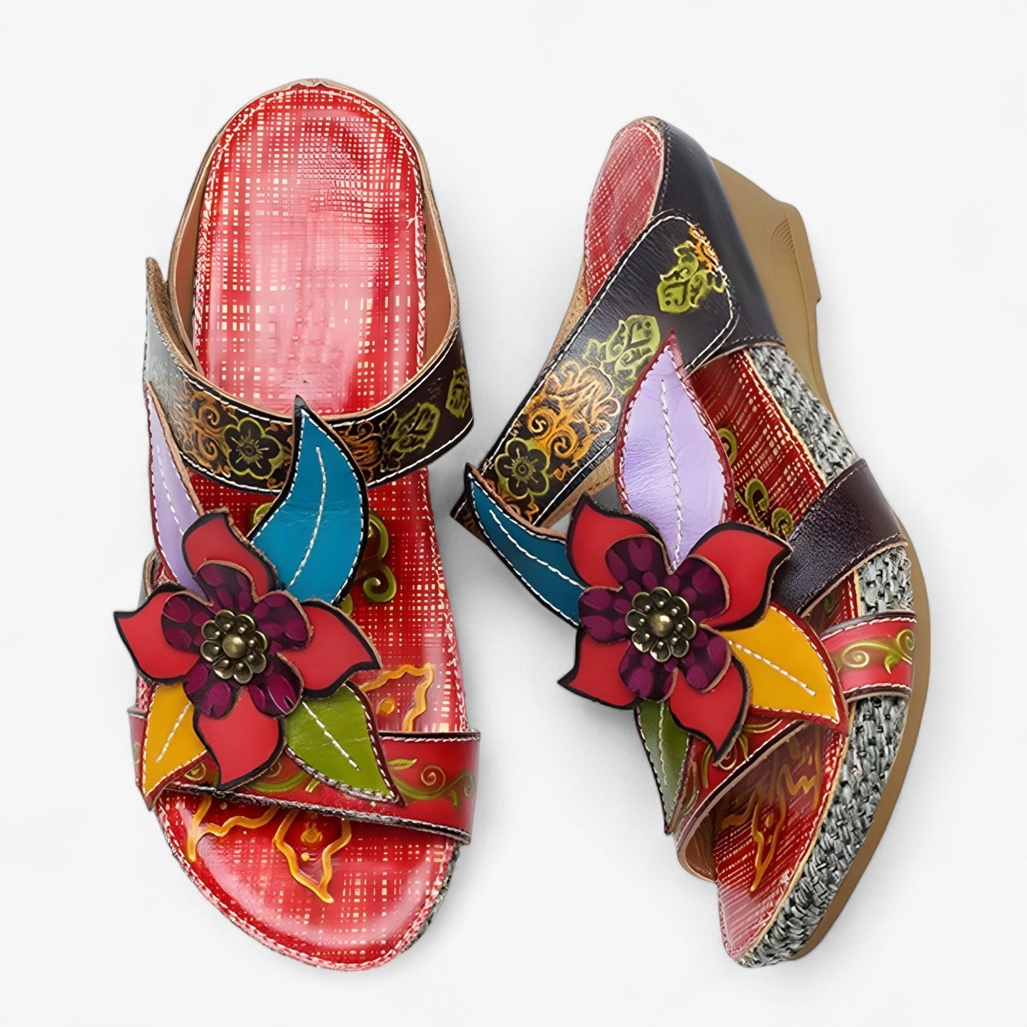 Bohemien sandalen met handgemaakte details – SolaraBloom - Glamorix