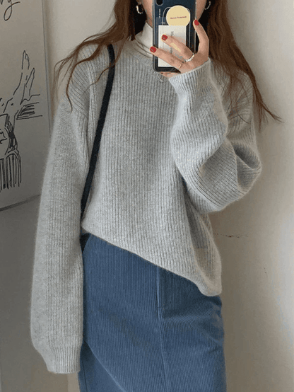 MINIMAL MILA - Minimalistische Ronde Hals Pullover