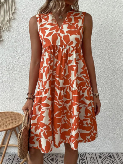 FAYE - Mouwloze zomerjurk met bloemenprint voor dames