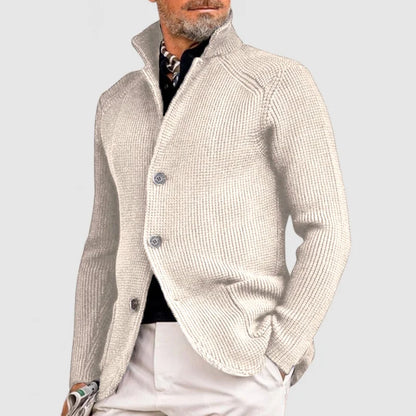 EVAN - Gebreid vest met knoopsluiting voor heren