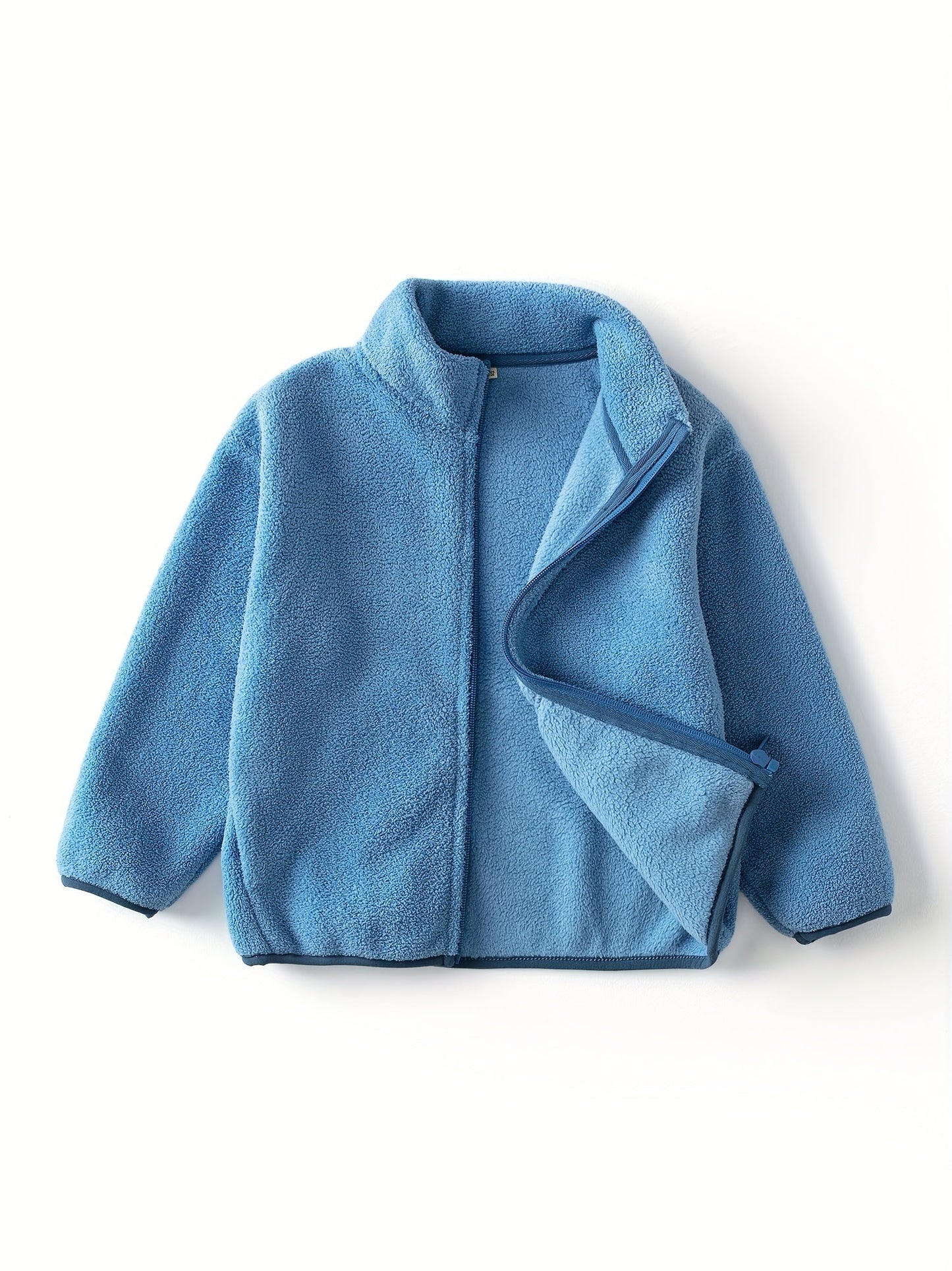 Fenley - Kinderjas van Polar Fleece in Effen Kleur voor Warmte en Comfort