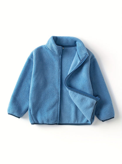Fenley - Kinderjas van Polar Fleece in Effen Kleur voor Warmte en Comfort