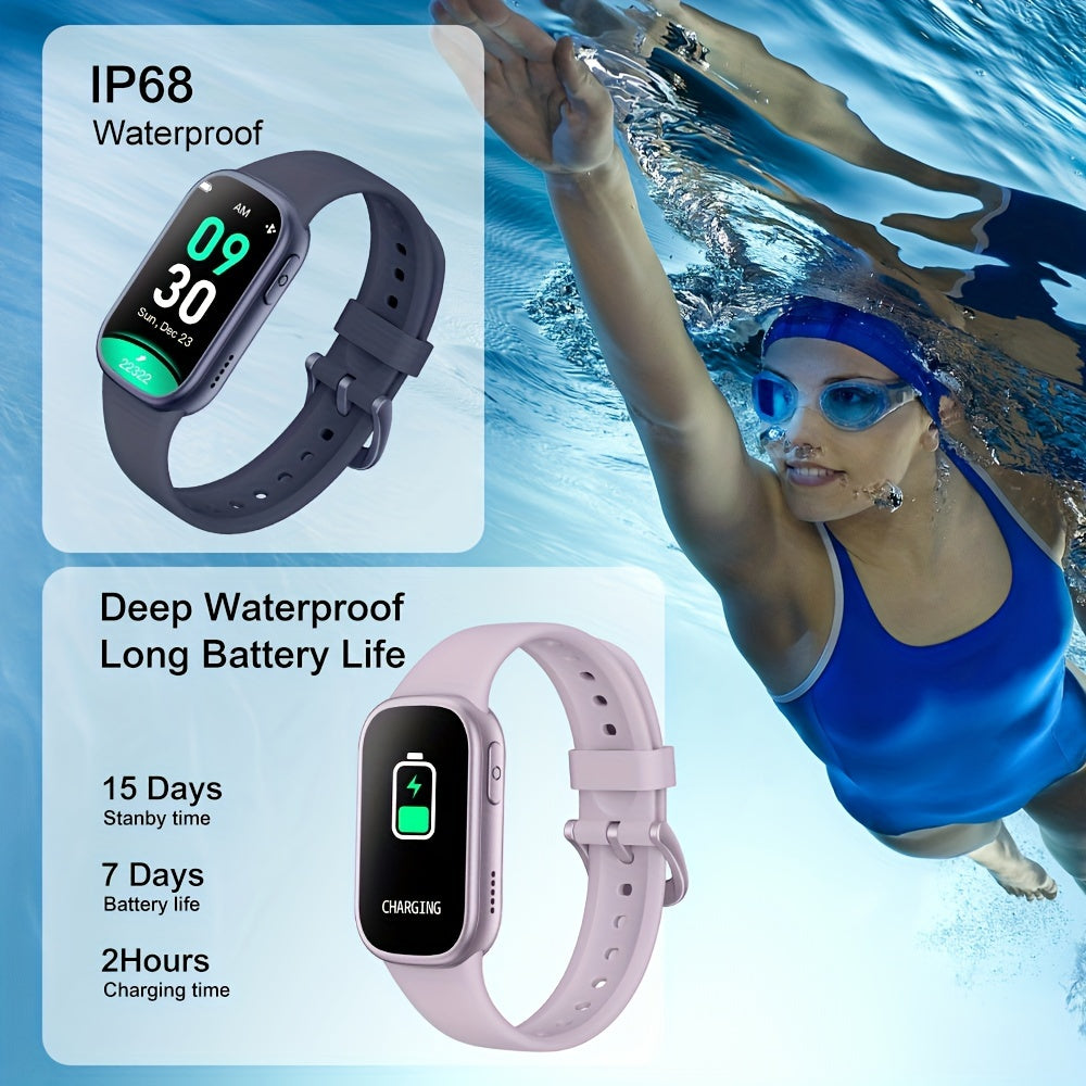 Waterdichte smartwatch met 7 dagen batterij en snelle oplaadfunctie – LYNK ACTIVE - Glamorix