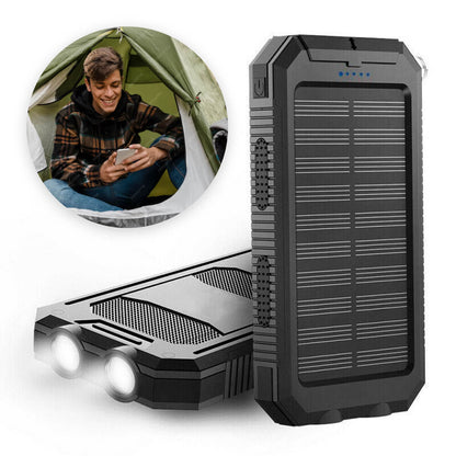Zonne-energie powerbank met 500.000 mAh en dubbele USB – SOLIX SURVIVOR - Glamorix