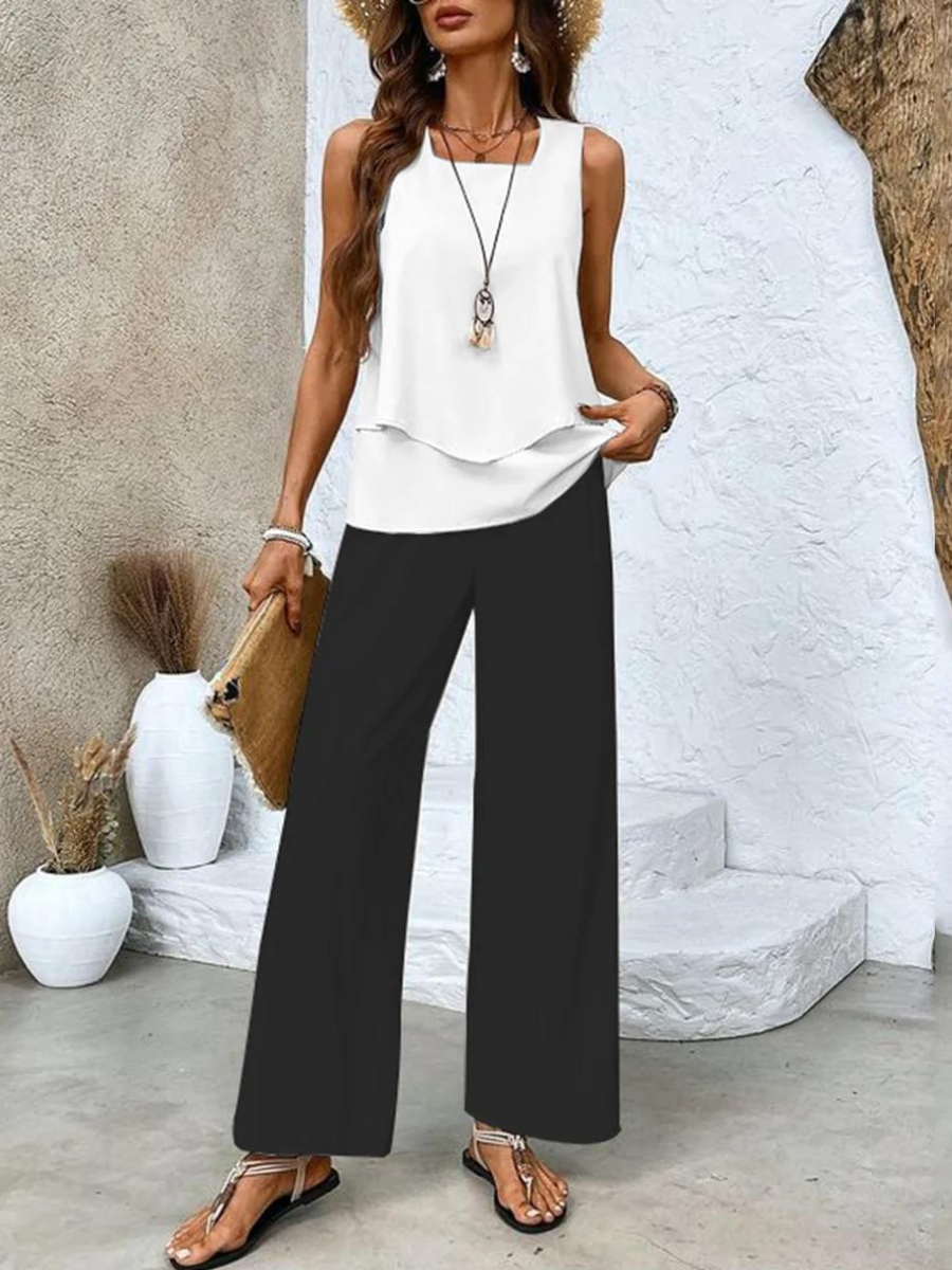 Elegante 2-delige zomerset met chique flair – AMARESSA