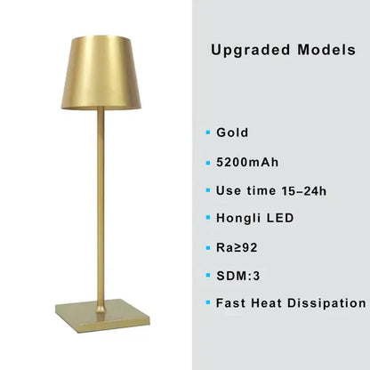 GlowForma - Draagbare Aluminium Dimbare Tafellamp