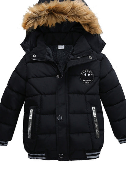 MILO - Gewatteerde winterjas voor jongens met capuchon