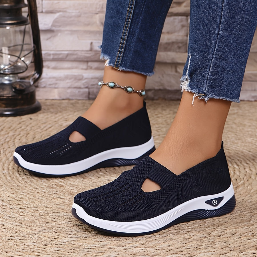 Ademende Lichtgewicht Sneakers met Orthopedische Ondersteuning voor Dames – AIRCOMFORT STEP - Glamorix