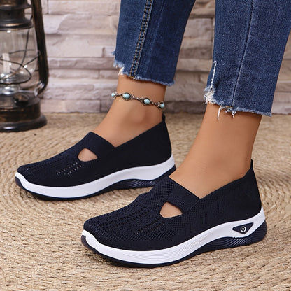 Ademende Lichtgewicht Sneakers met Orthopedische Ondersteuning voor Dames – AIRCOMFORT STEP - Glamorix