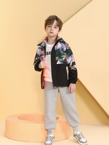 JAYDEN - Waterdichte kinderjas met afneembare capuchon