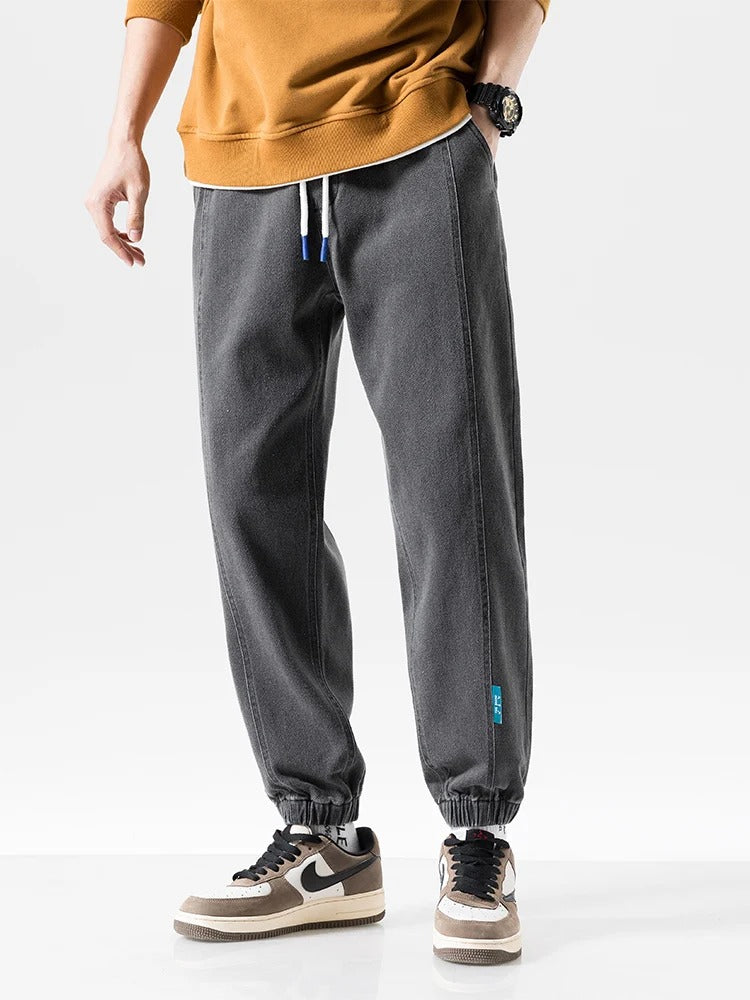 MILO - Heren relaxed fit denim jogger broek voor comfort en stijl