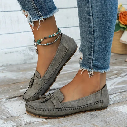 Stijlvolle dames loafers met strikdetail en flexibele zool – MAIA FLEX - Glamorix