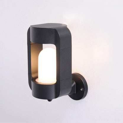 Buitenlamp met amberkleurig glas en weerbestendig design – AURELIA GLOW - Glamorix