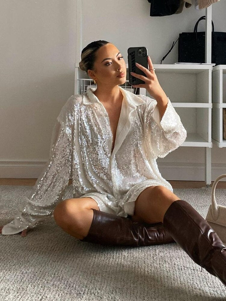Glamoureuze glitter jurk voor speciale gelegenheden – StellaLuxe - Glamorix