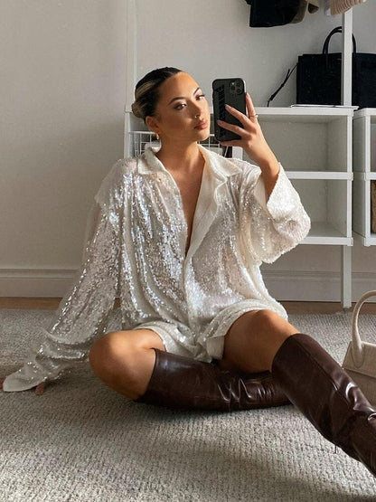 Glamoureuze glitter jurk voor speciale gelegenheden – StellaLuxe - Glamorix