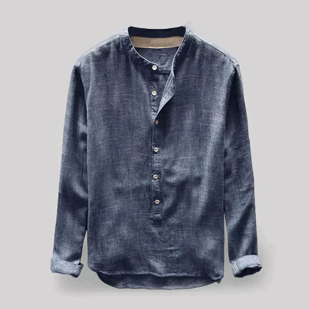 FINN - Casual overhemd met bandkraag voor een moderne look
