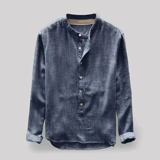 FINN - Casual overhemd met bandkraag voor een moderne look