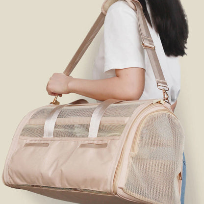 Comfortabele reismand voor kleine honden – Pawvara TravelNest - Glamorix