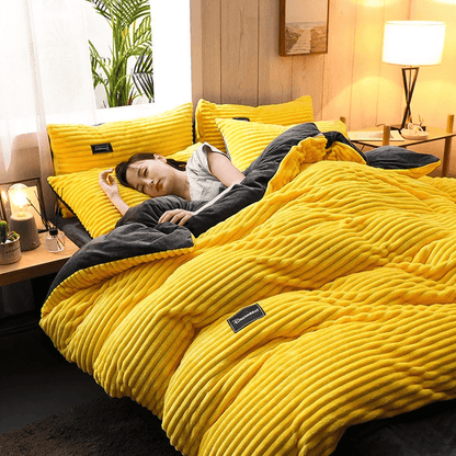 WINTERCOZY – Ribbedesign beddengoedset voor de winter