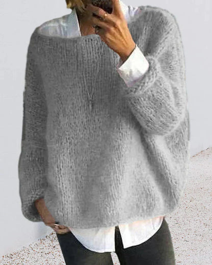 ALBA – Oversized knusse trui met pluizige textuur voor ultiem comfort