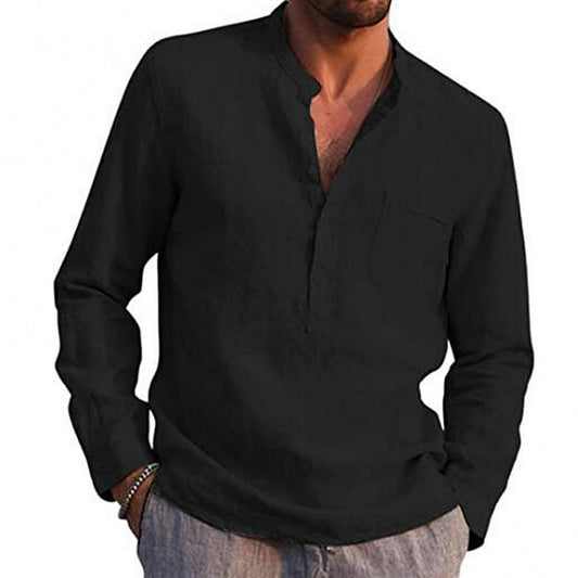 HARRISON - Casual herenoverhemd met lange mouwen