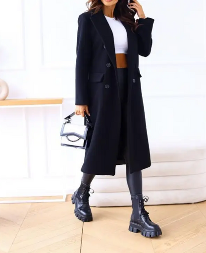 ELIZA - Oversized trenchcoat met dubbele knoopsluiting voor dames