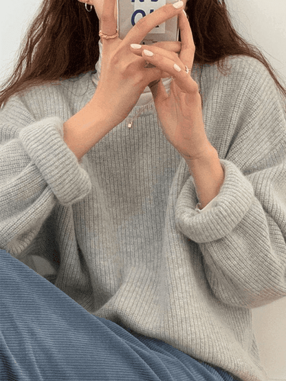 MINIMAL MILA - Minimalistische Ronde Hals Pullover