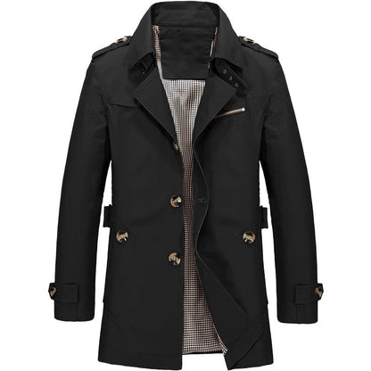 LEX – Klassieke trenchcoat met dubbele rij knopen