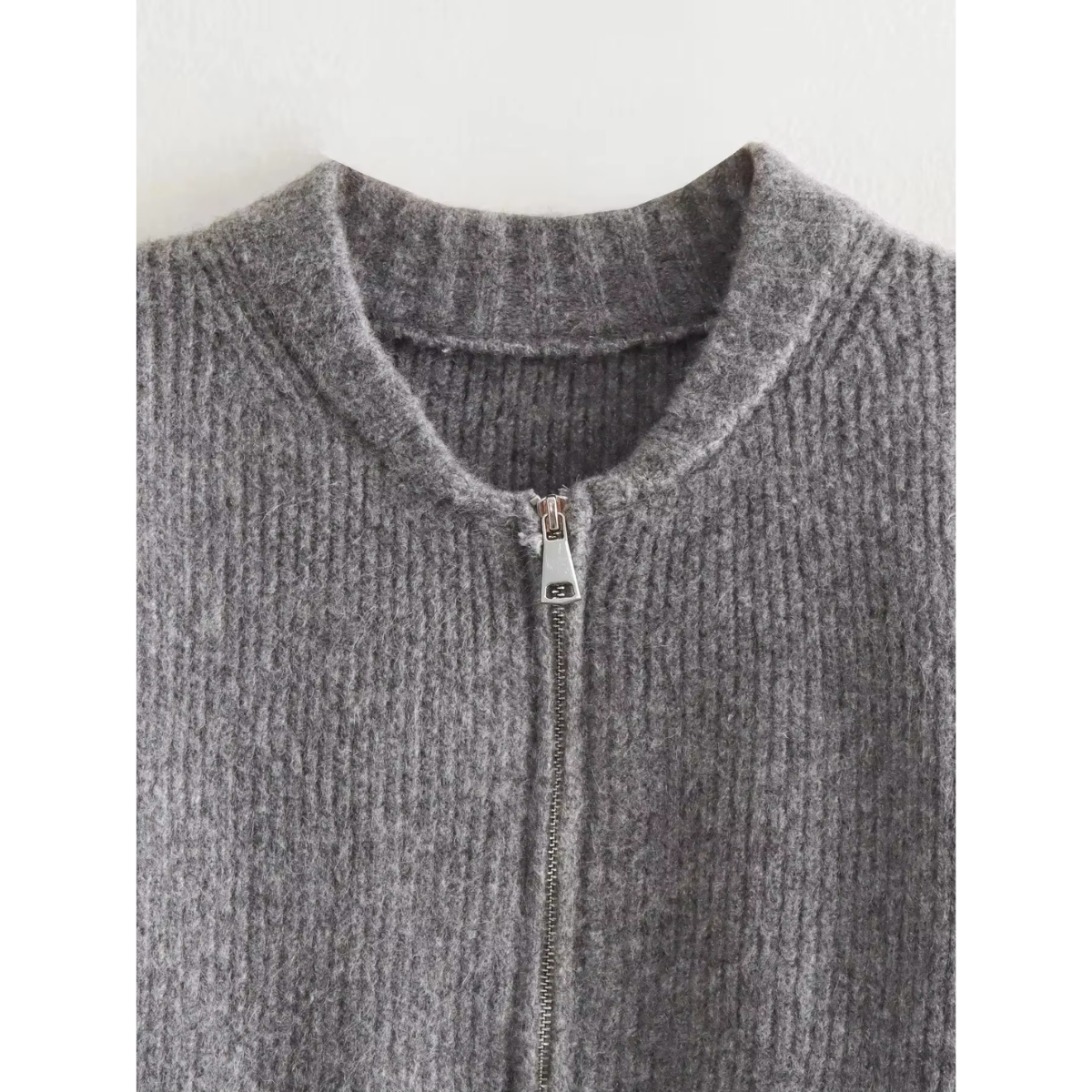 EMMA - Urban gebreid zip vest voor dames met cozy uitstraling