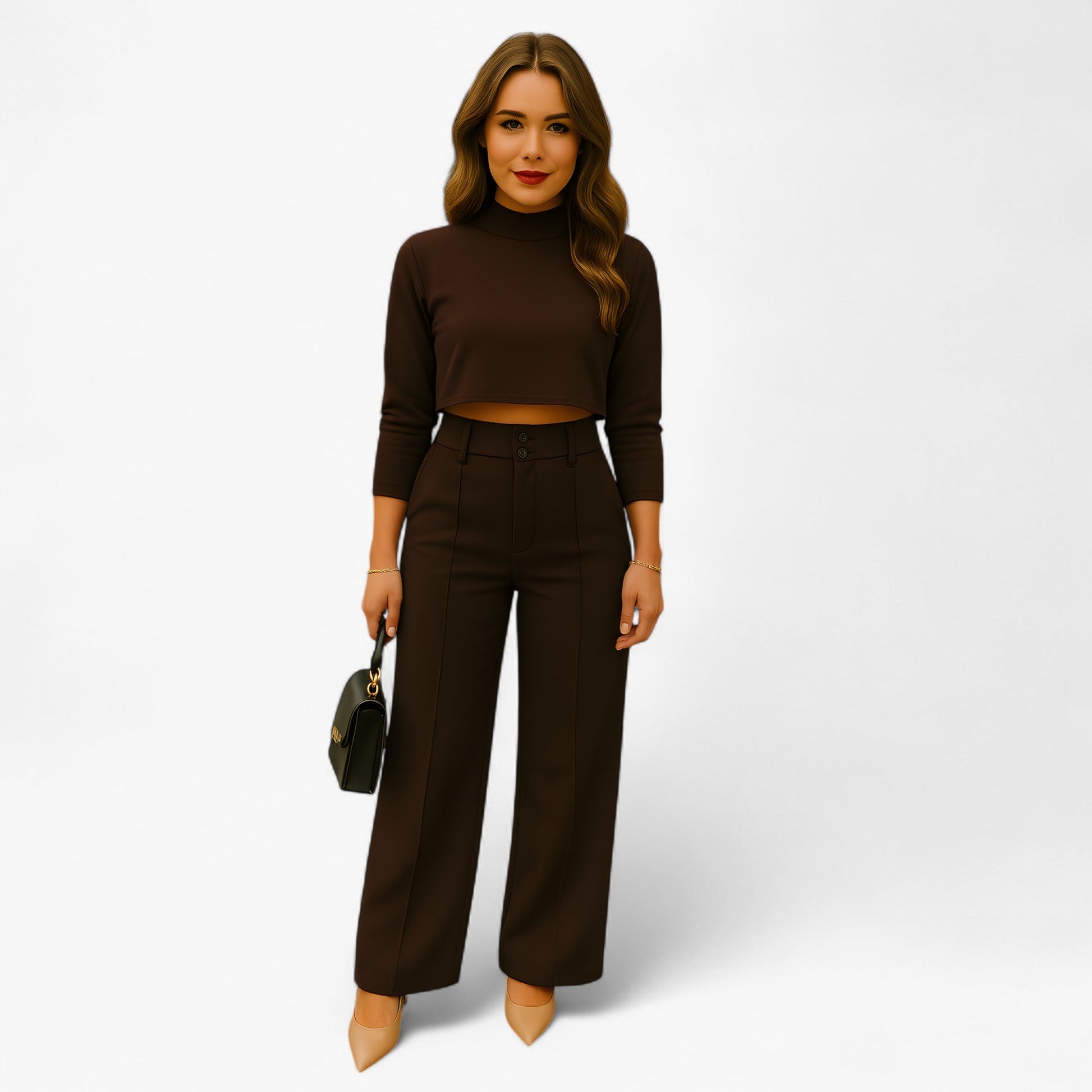 Elegante tweedelige dames set voor moeiteloze stijl – VivaSeta - Glamorix