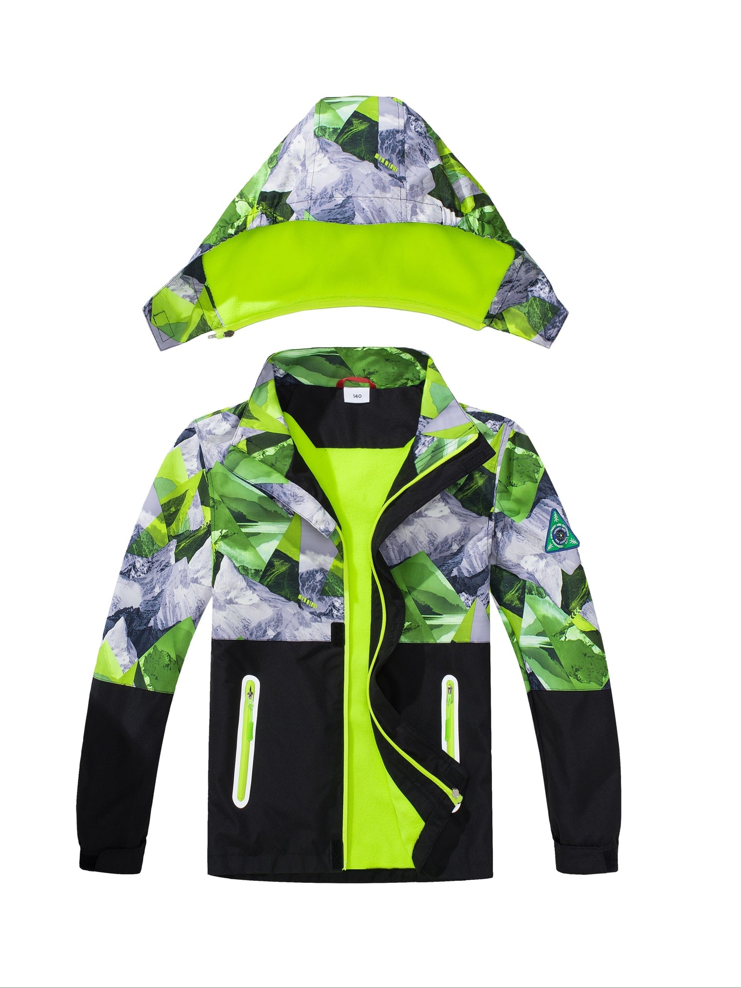 JAYDEN - Waterdichte kinderjas met afneembare capuchon