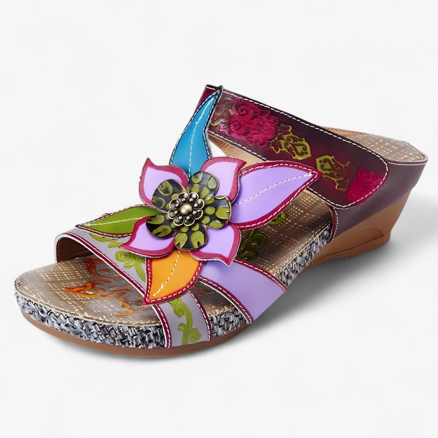 Bohemien sandalen met handgemaakte details – SolaraBloom - Glamorix