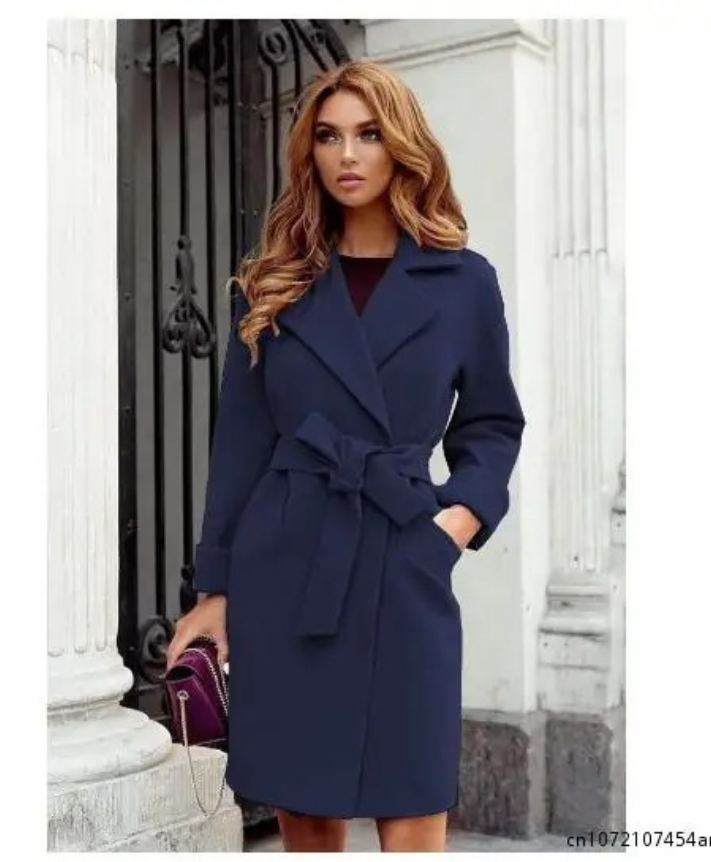 ISABELLA - Stijlvolle dames trenchcoat met ceintuur en reverskraag