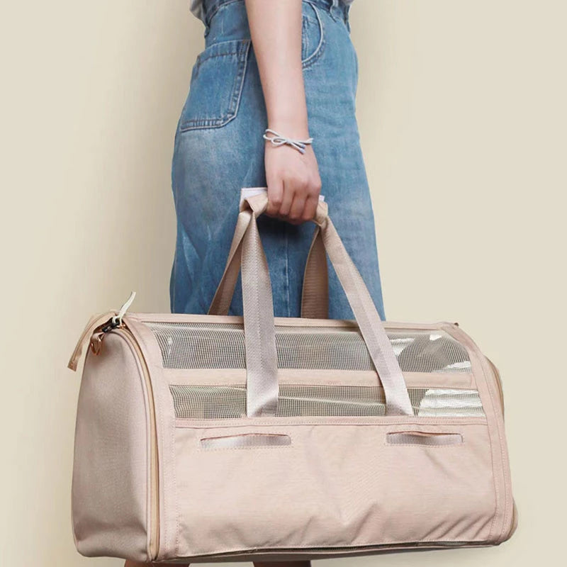 Comfortabele reismand voor kleine honden – Pawvara TravelNest - Glamorix