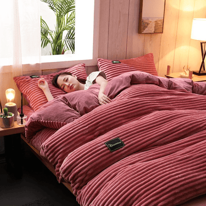 WINTERCOZY – Ribbedesign beddengoedset voor de winter