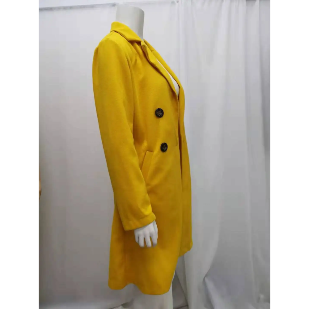 CARINA - Moderne trenchcoat voor dames met dubbele rij knopen en slanke pasvorm