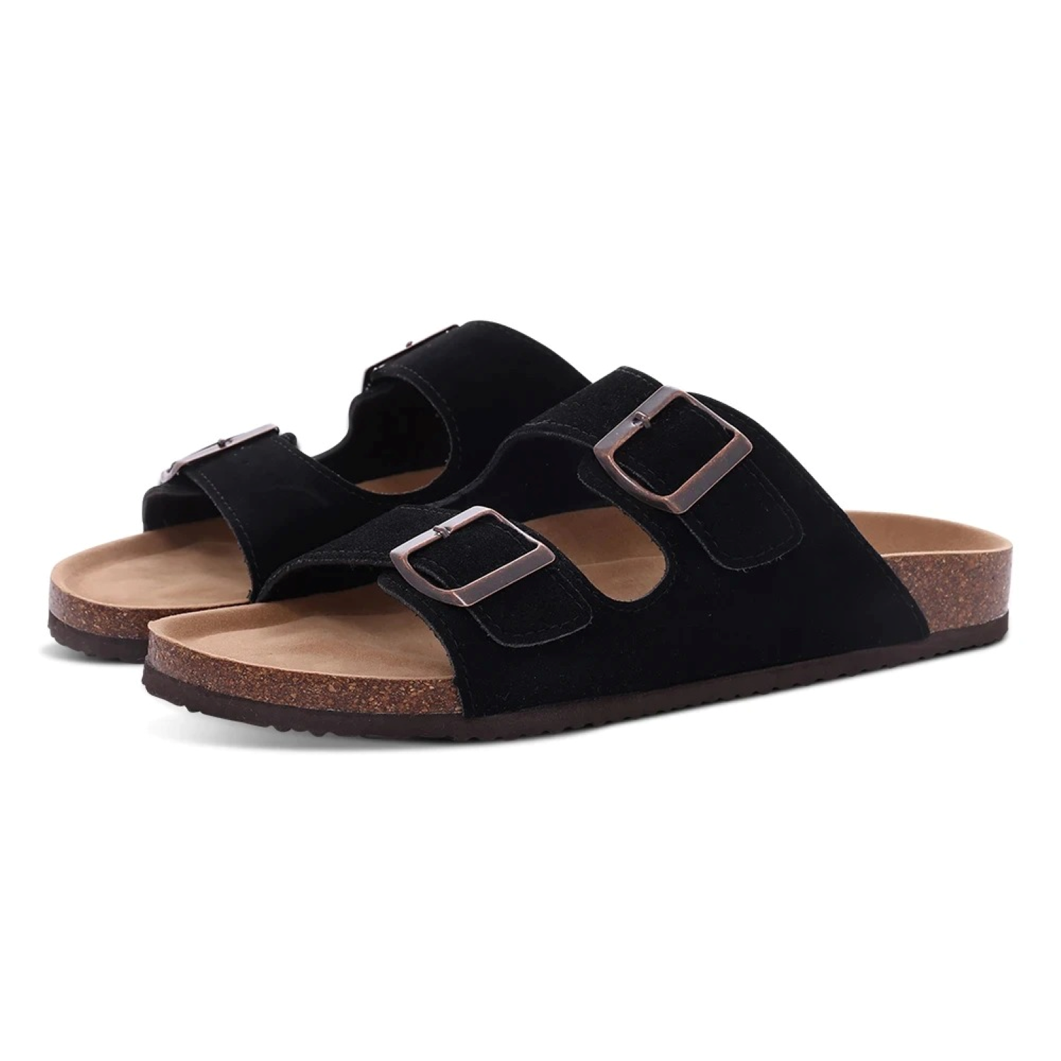 Dames kurk sandalen met verstelbare bandjes – LYNNE CORK - Glamorix