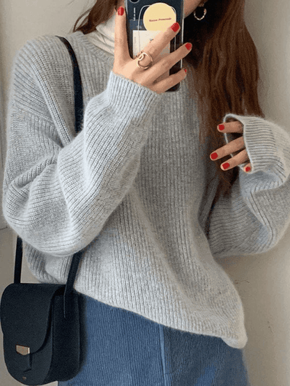 MINIMAL MILA - Minimalistische Ronde Hals Pullover