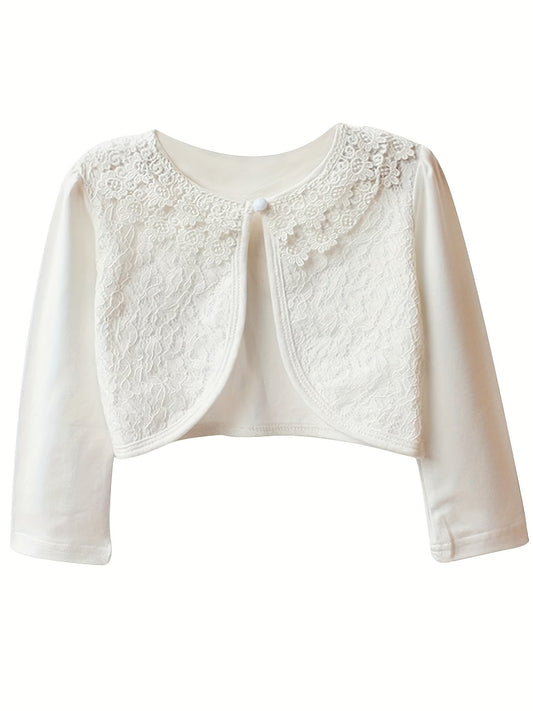 EMMA - Meisjes vest met kanten details