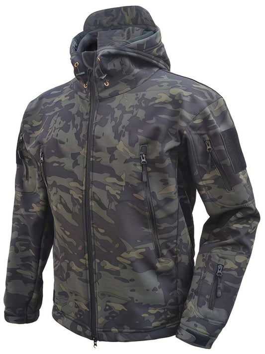 COMMANDER - Tactische herenjas met camouflageprint en capuchon