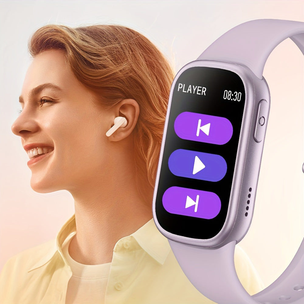 Waterdichte smartwatch met 7 dagen batterij en snelle oplaadfunctie – LYNK ACTIVE - Glamorix