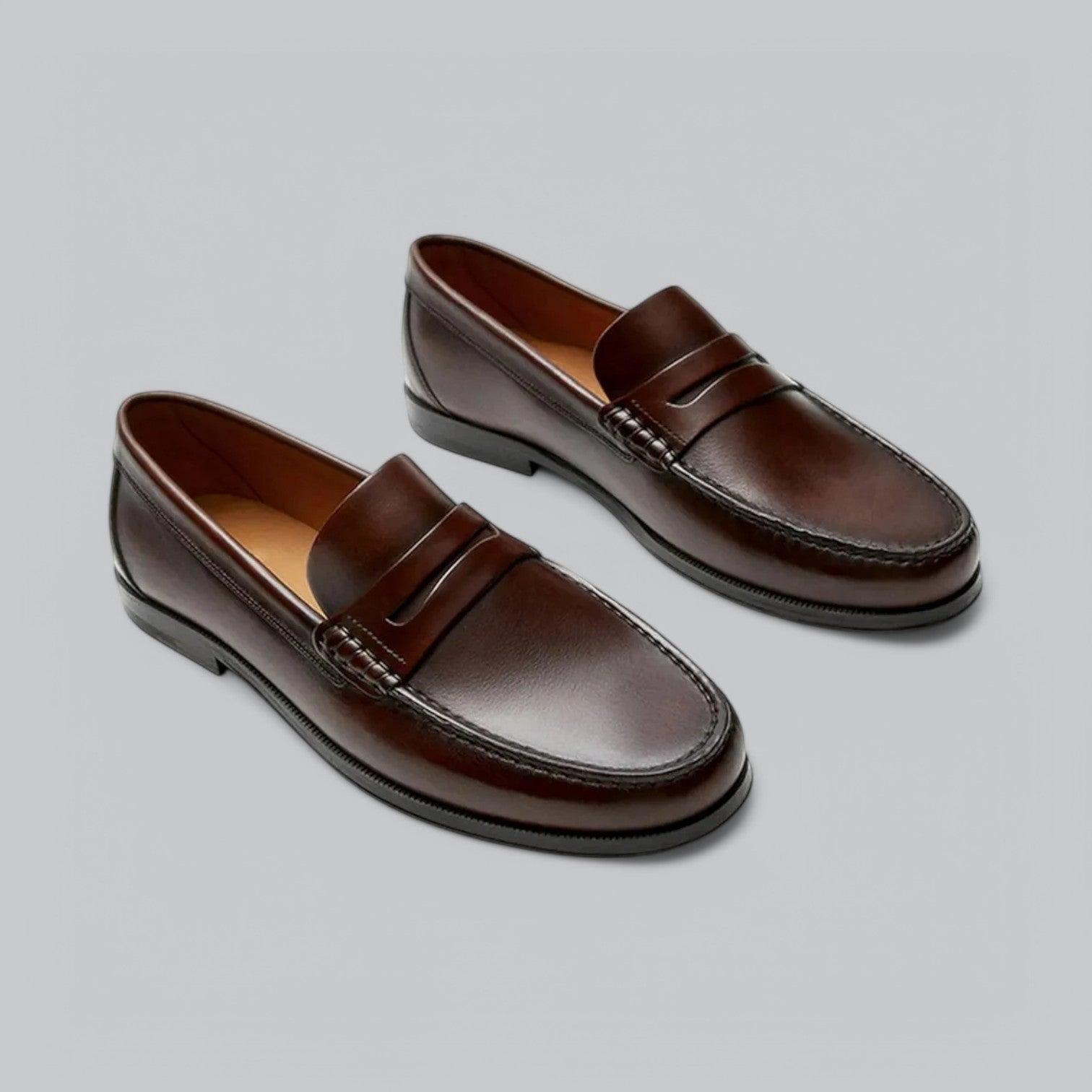 Herenschoenen met strakke belijning en tijdloze afwerking – ADRIANO LINEA - Glamorix